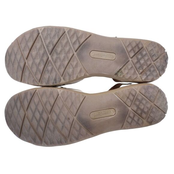 BEAR TRAPS SANDALS FLAT SHOES SIZE 9 M RIGGINS BONE HOOK AND LOOP CLOSURE EUC - Picture 6 of 6